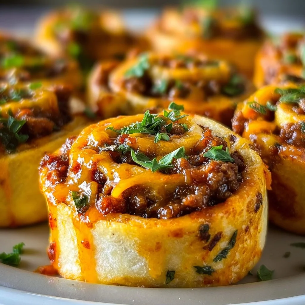 Easy taco pinwheel appetizers on a serving platter.