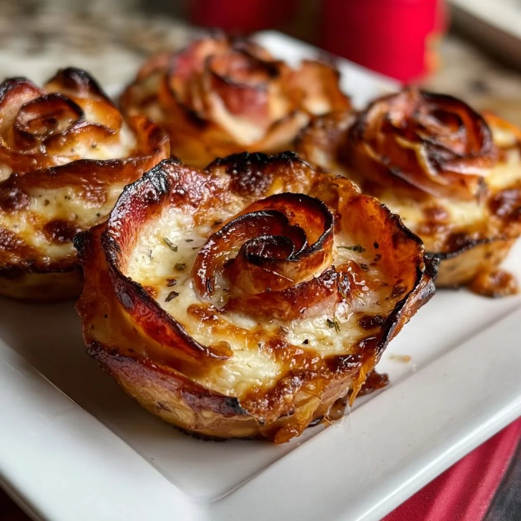Valentine's Day pizza roses crafted with love and delicious toppings