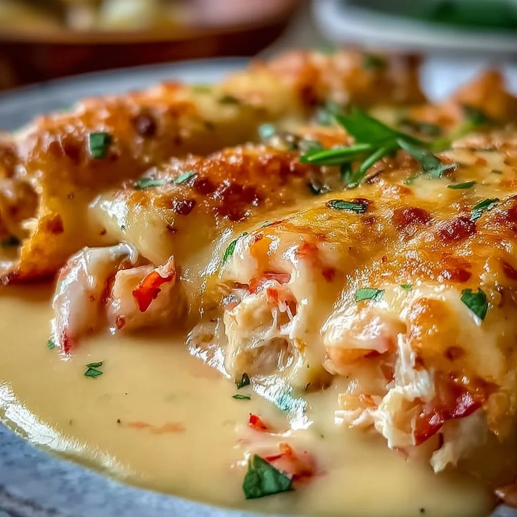 Delicious Crab Shrimp Queso served in a bowl with tortilla chips