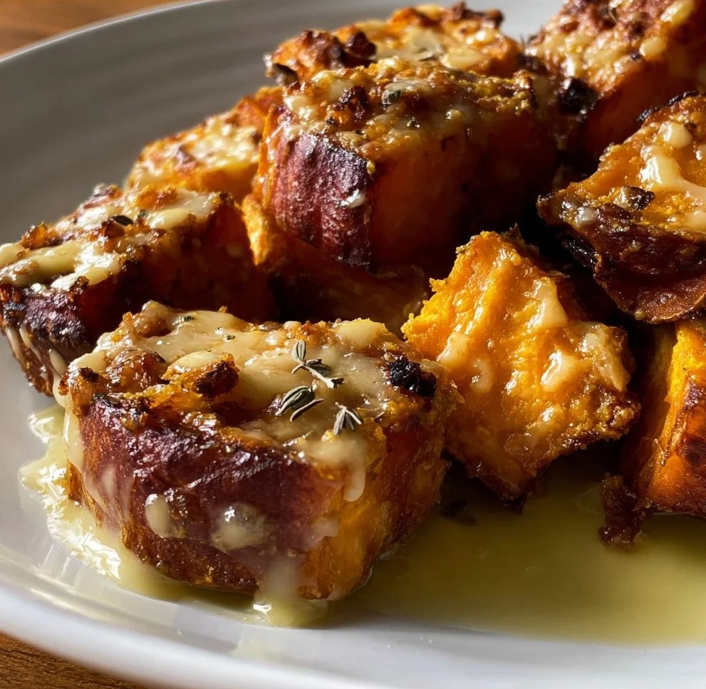 Crispy sweet potato fries on a plate, served as a tasty healthy snack.