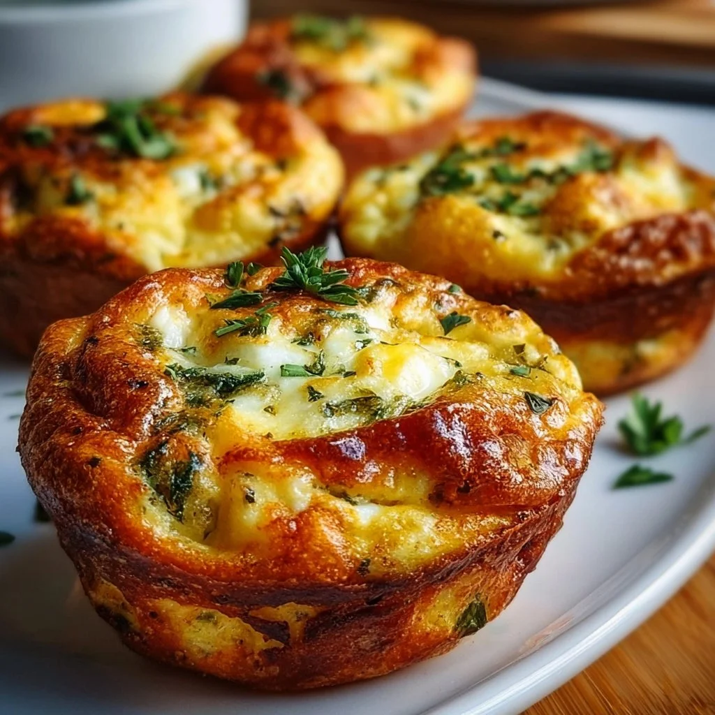 Healthy Cottage Cheese Egg Muffins fresh out of the oven