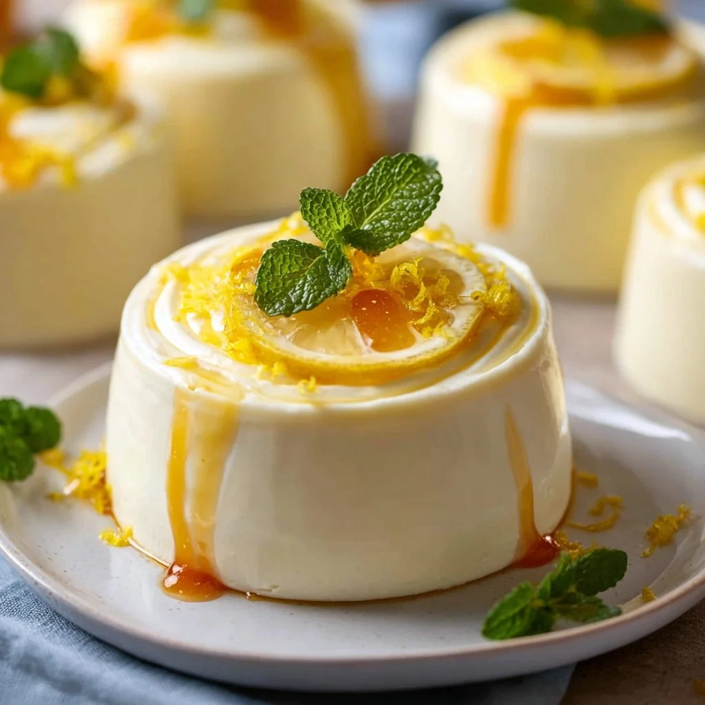 Delicious easy lemon mousse dessert served in a glass