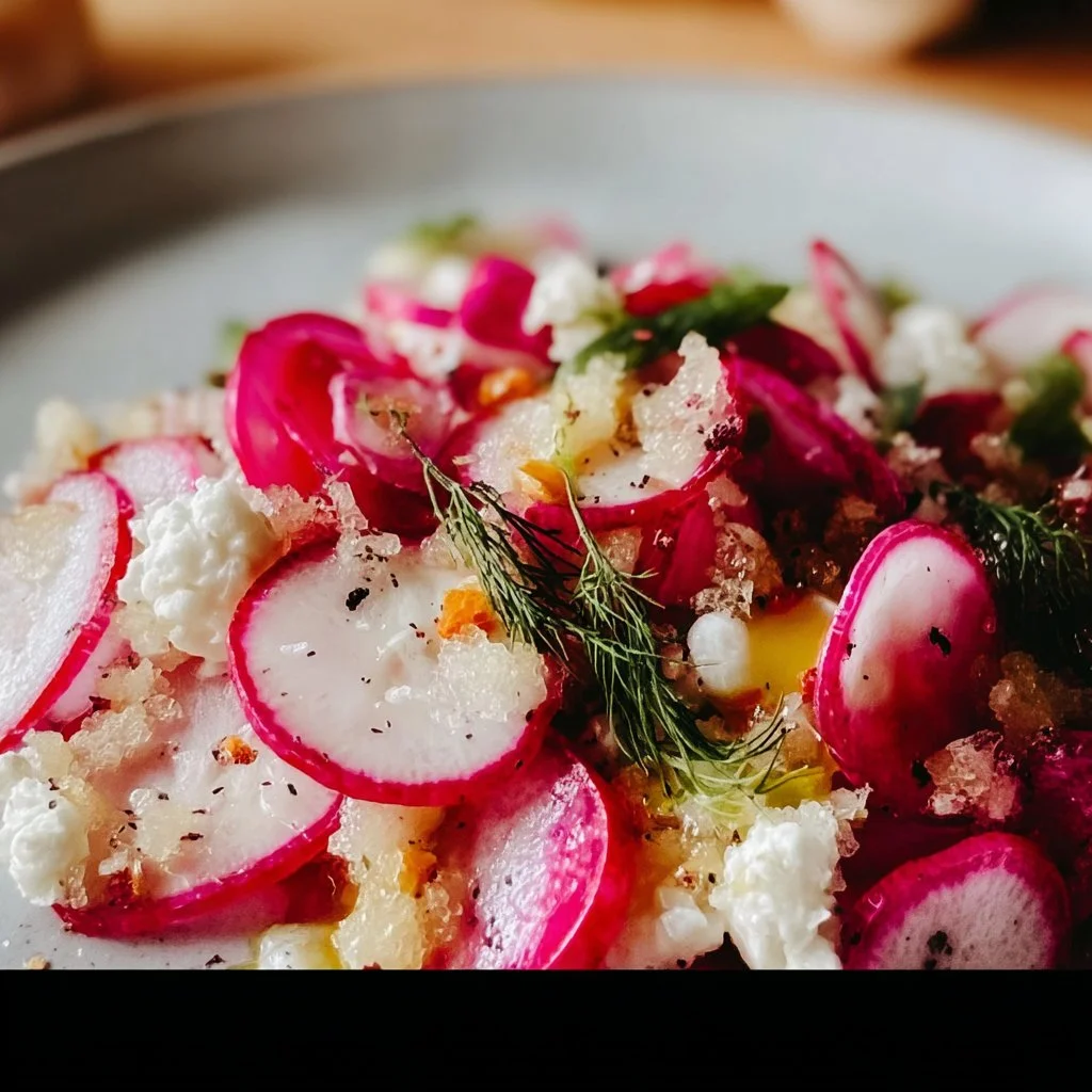 Gordon Ramsay's fresh and flavorful radish salad recipe served in a bowl