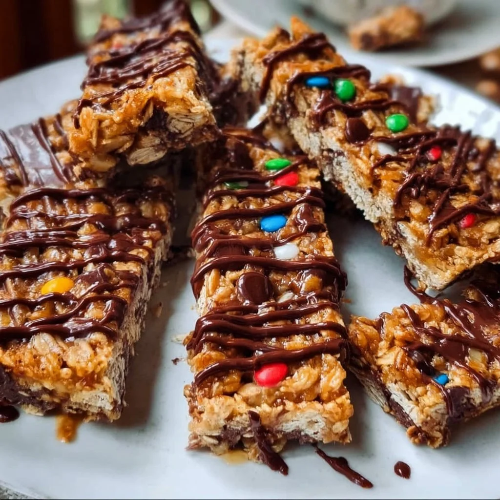 Homemade Kudos granola bars made with nuts and oats for a healthy snack.