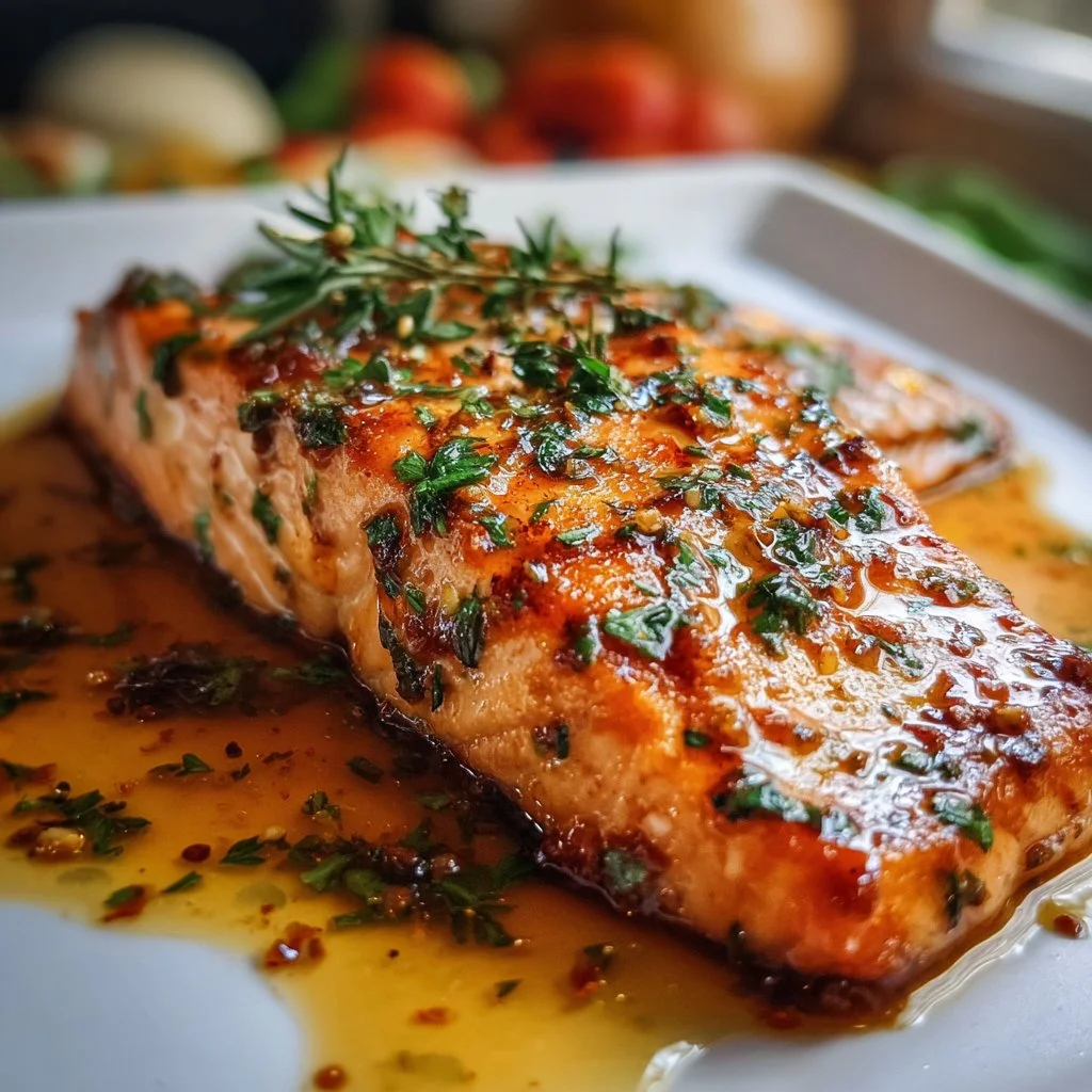 Delicious salmon marinade recipe for grilling or baking salmon.