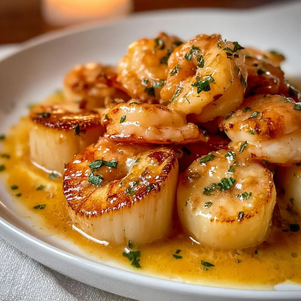 Delicious shrimp and scallops dish ready in 25 minutes for seafood lovers