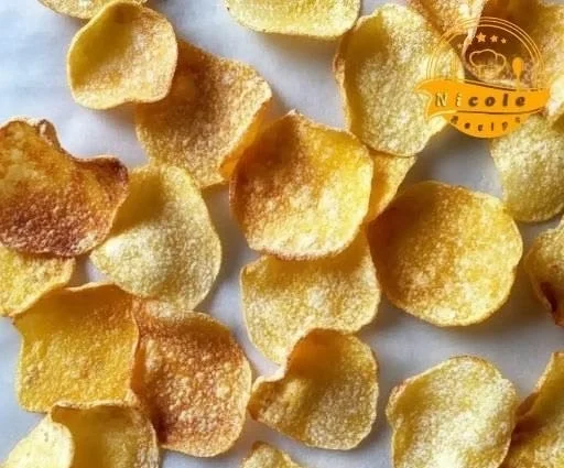 Bowl of crispy chickpea chips, a healthy and delicious snack option