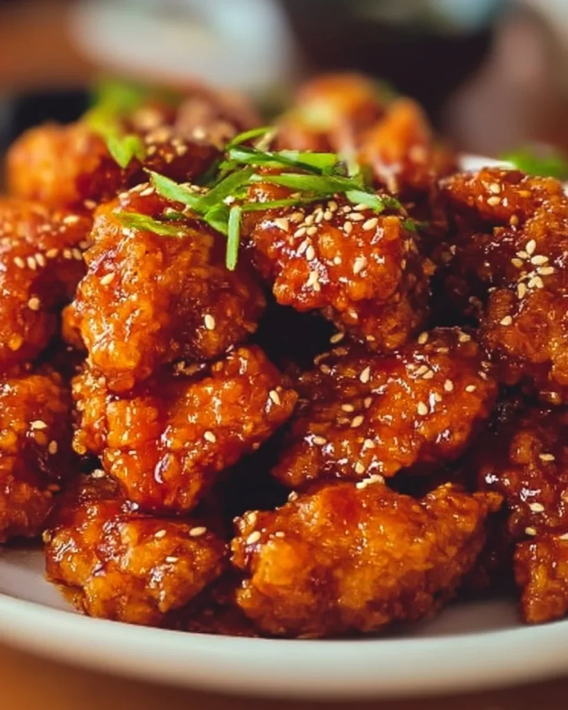 Crispy Hawaiian Style Korean Fried Chicken served with dipping sauce