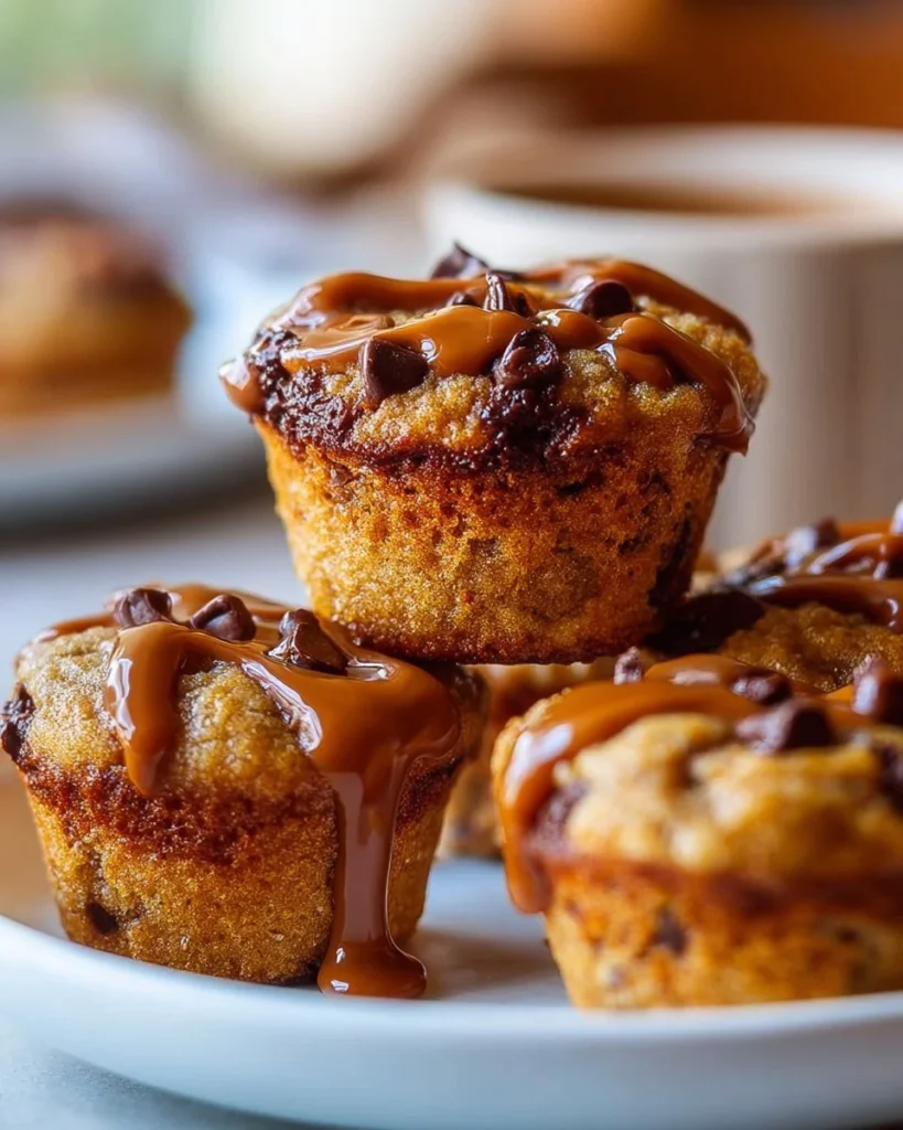 Flourless peanut butter muffins fresh out of the oven, gluten-free and nutritious.