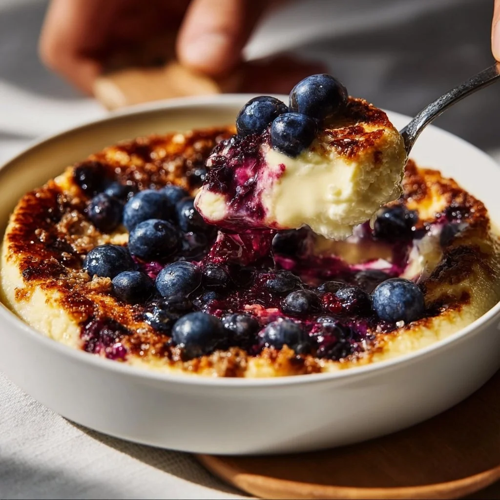 Baked Blueberry Cottage Cheese Breakfast Bowl
