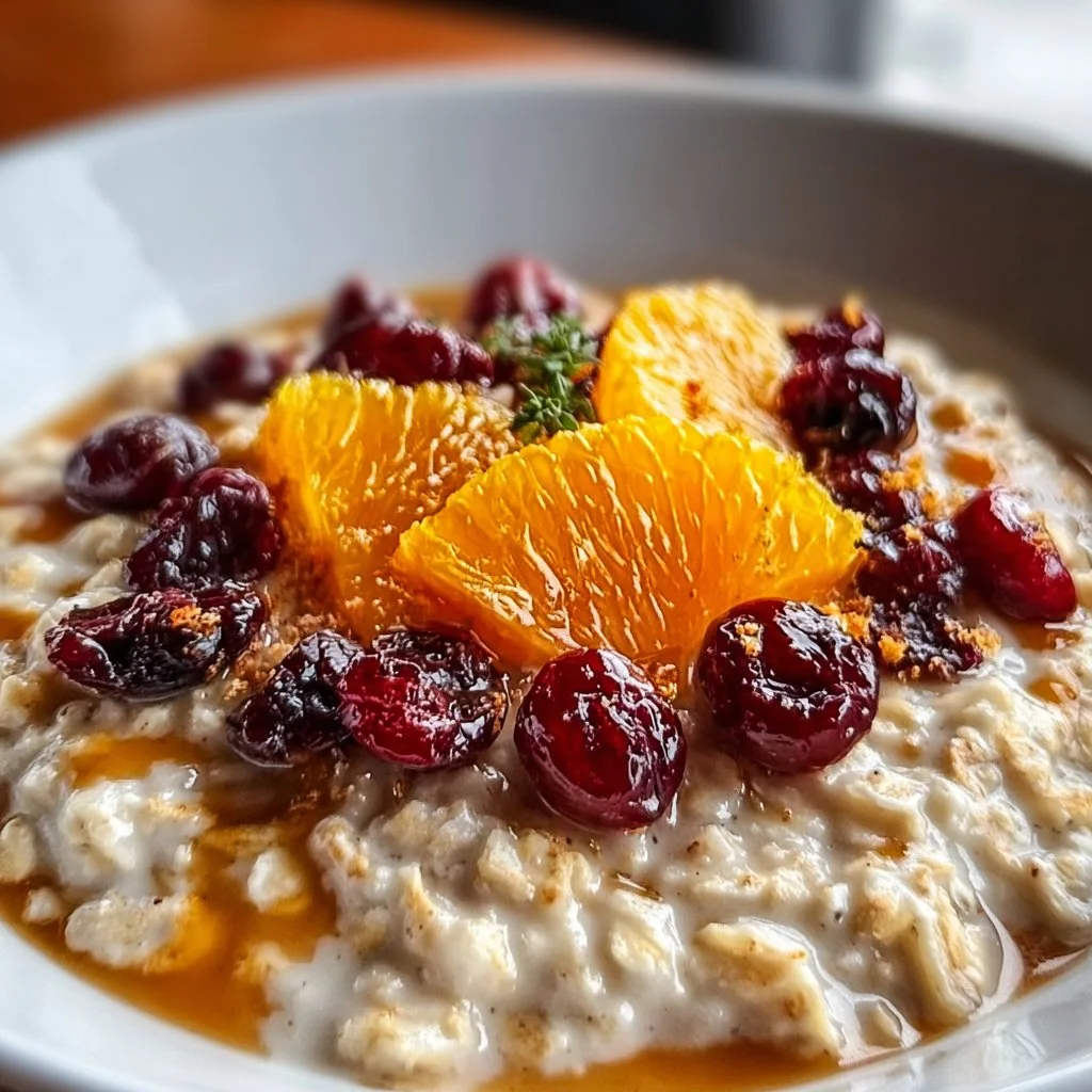 Candied Orange Oatmeal Cranberries