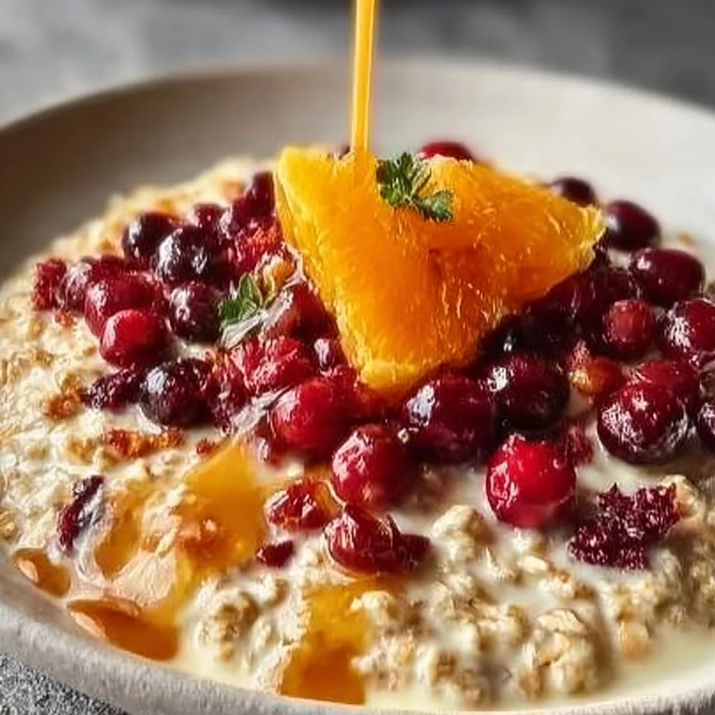 Candied Orange Oatmeal Cranberries