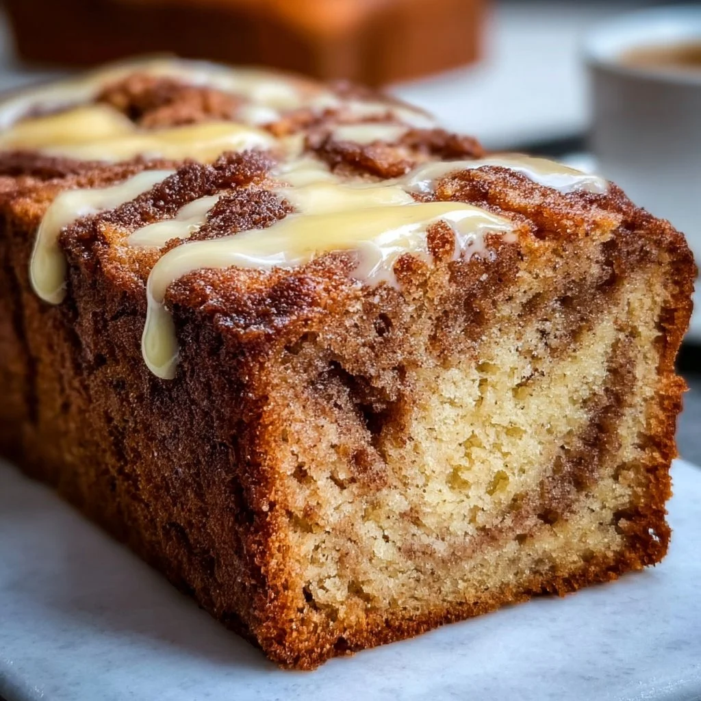 Cinnamon Roll Banana Bread