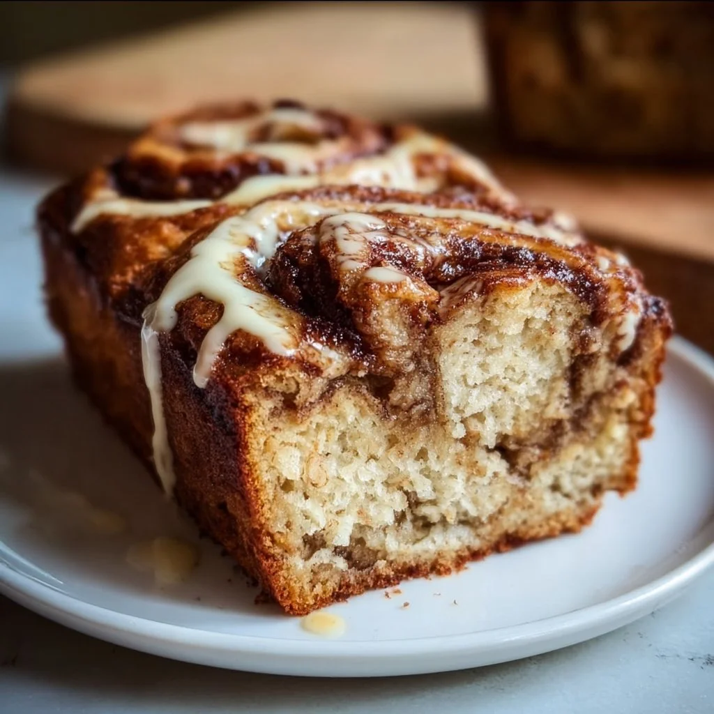 Cinnamon Roll Banana Bread
