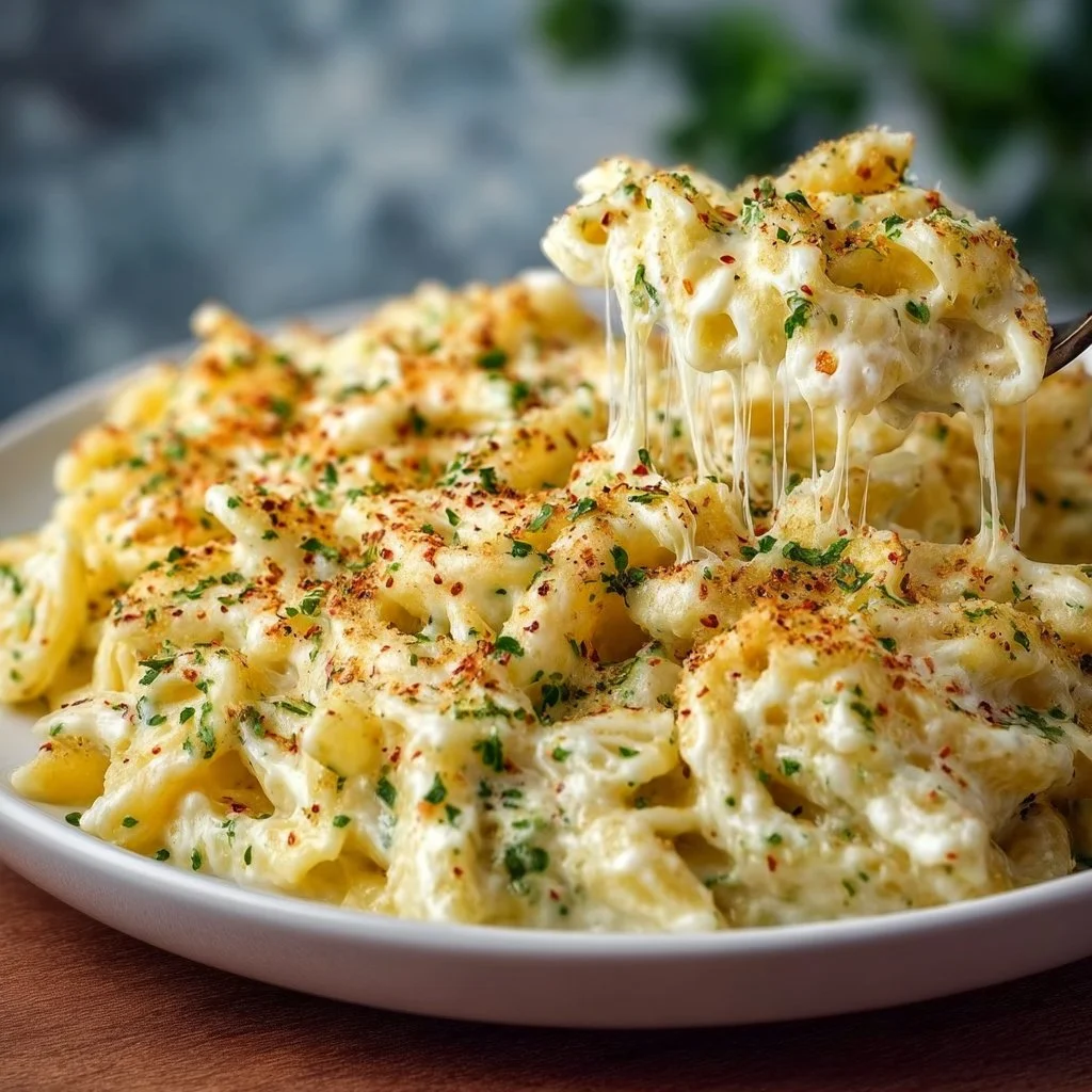Cottage Cheese Alfredo Pasta