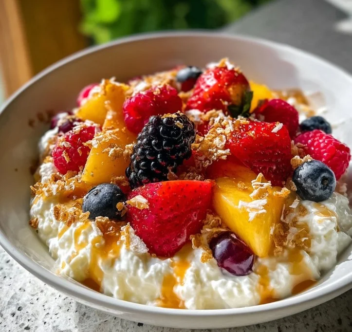 Cottage Cheese Fruit Bowl