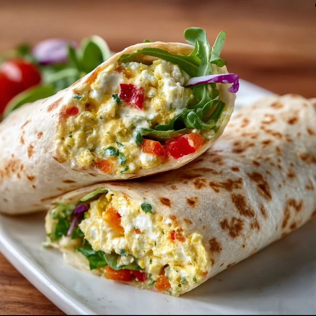 Cottage Cheese Veggie Wrap