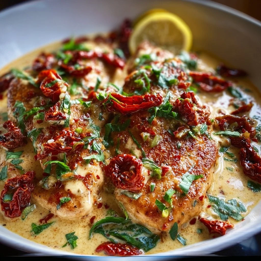 Creamy Chicken with Sun Dried Tomatoes