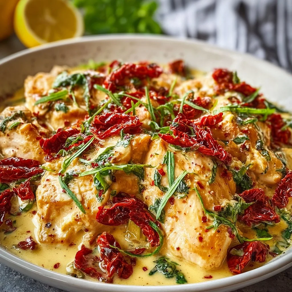 Creamy Chicken with Sun Dried Tomatoes