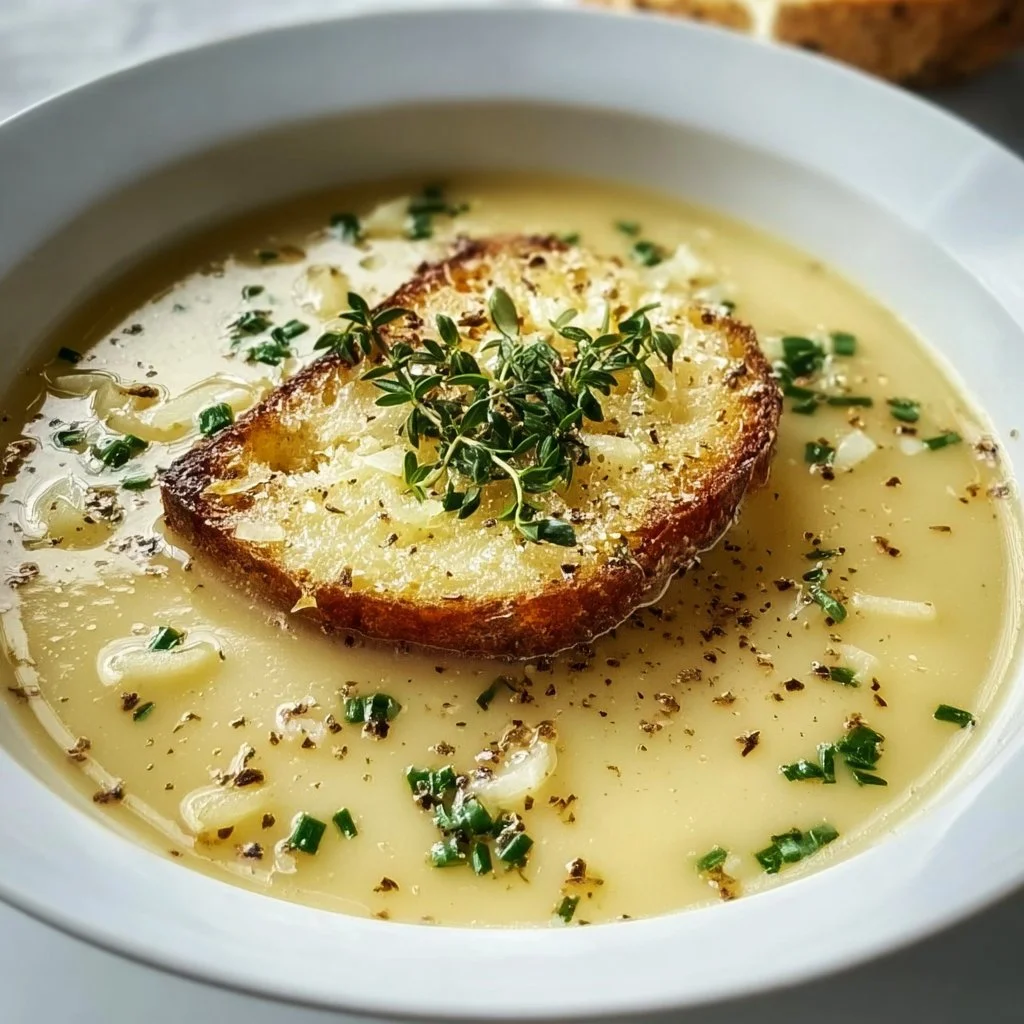 Creamy French Garlic Soup