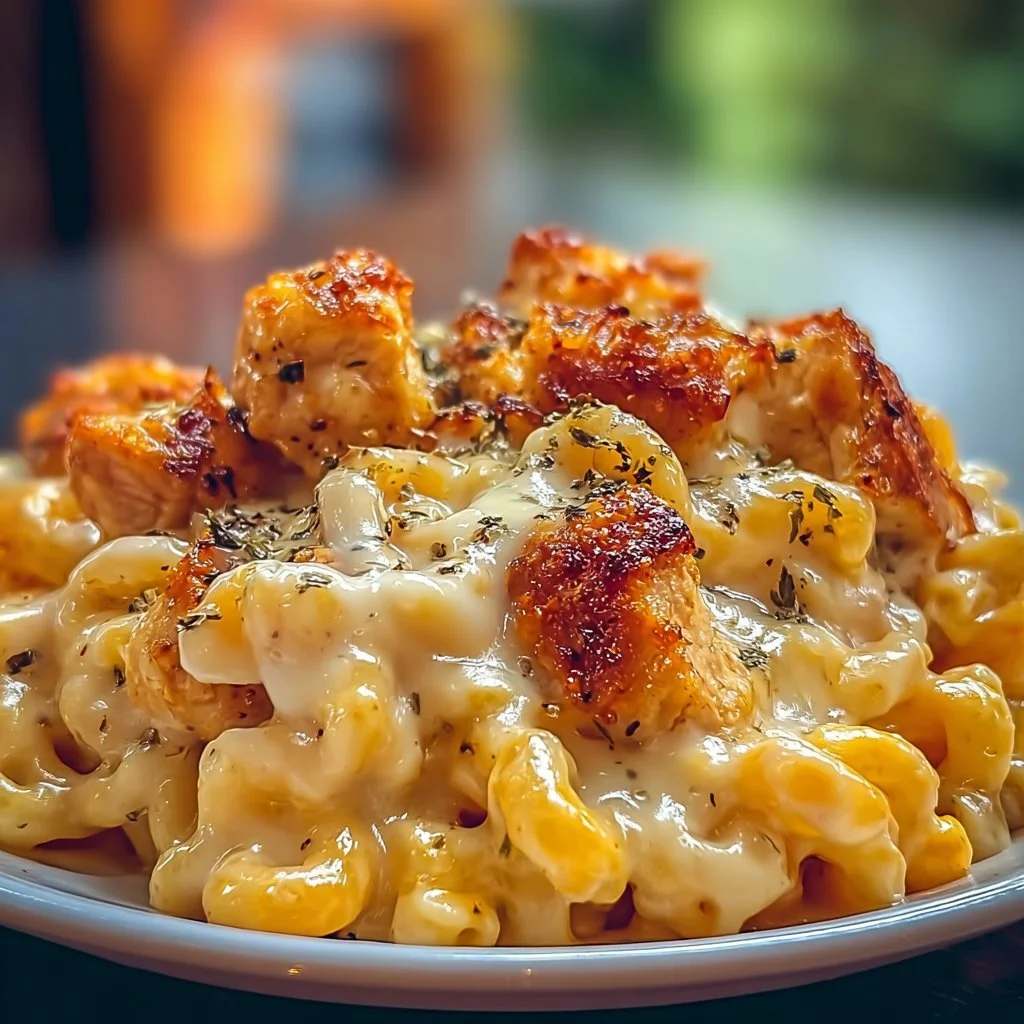 Creamy Honey Pepper Chicken Mac and Cheese Delight