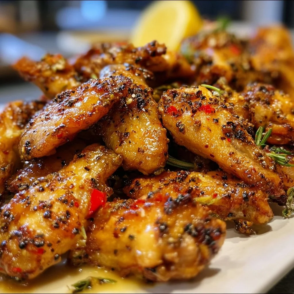 Crispy Lemon Pepper Chicken Wings