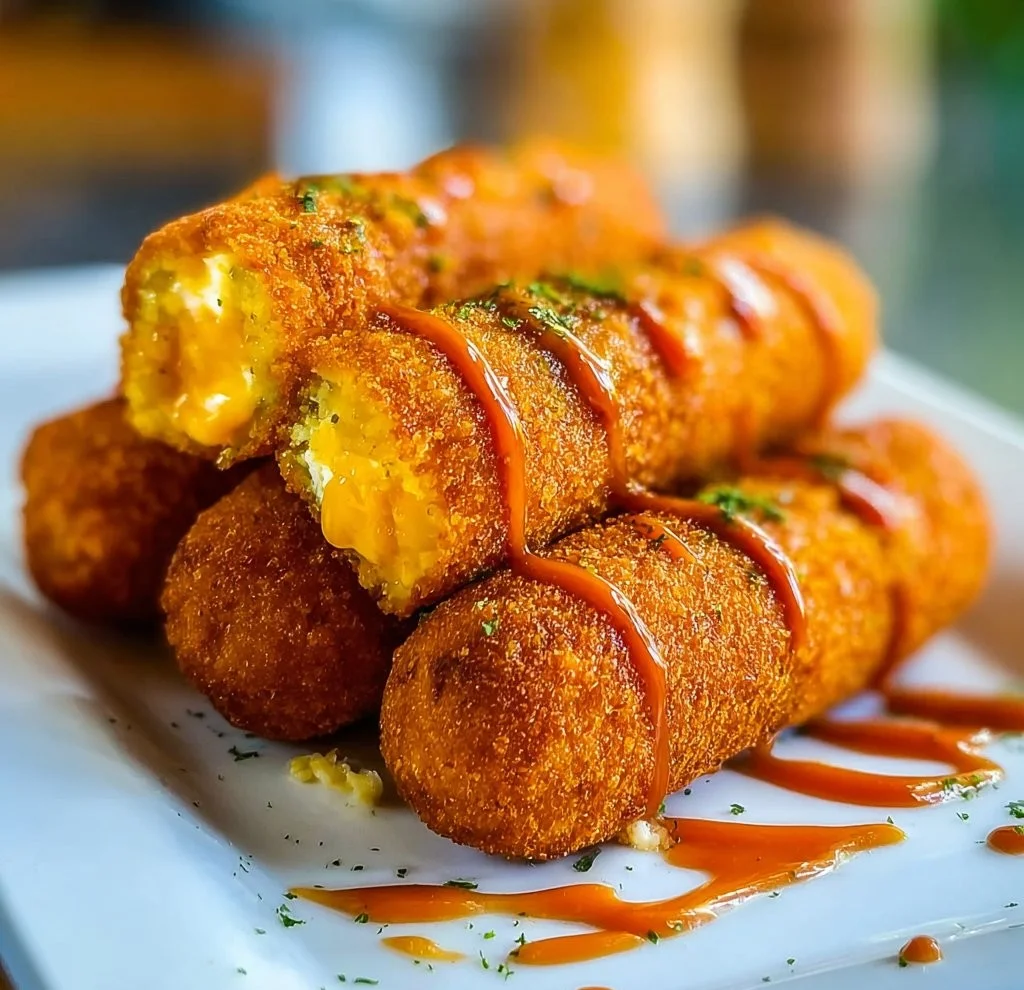 Crispy pickle corn dogs served as a delicious game-day snack