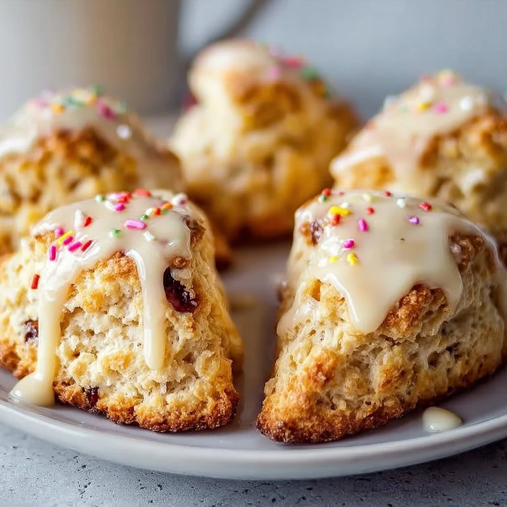 Delicious Birthday Cake Scones That Spark Joy