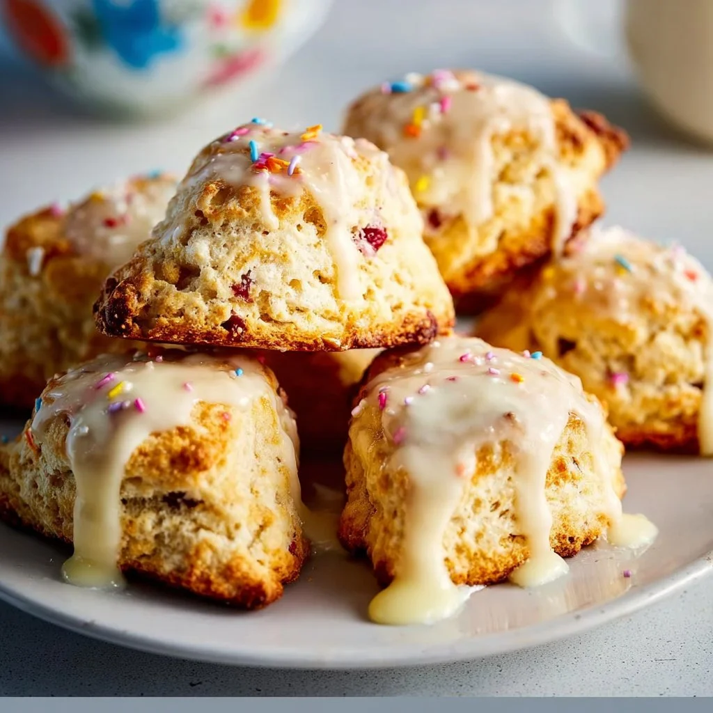 Delicious Birthday Cake Scones That Spark Joy