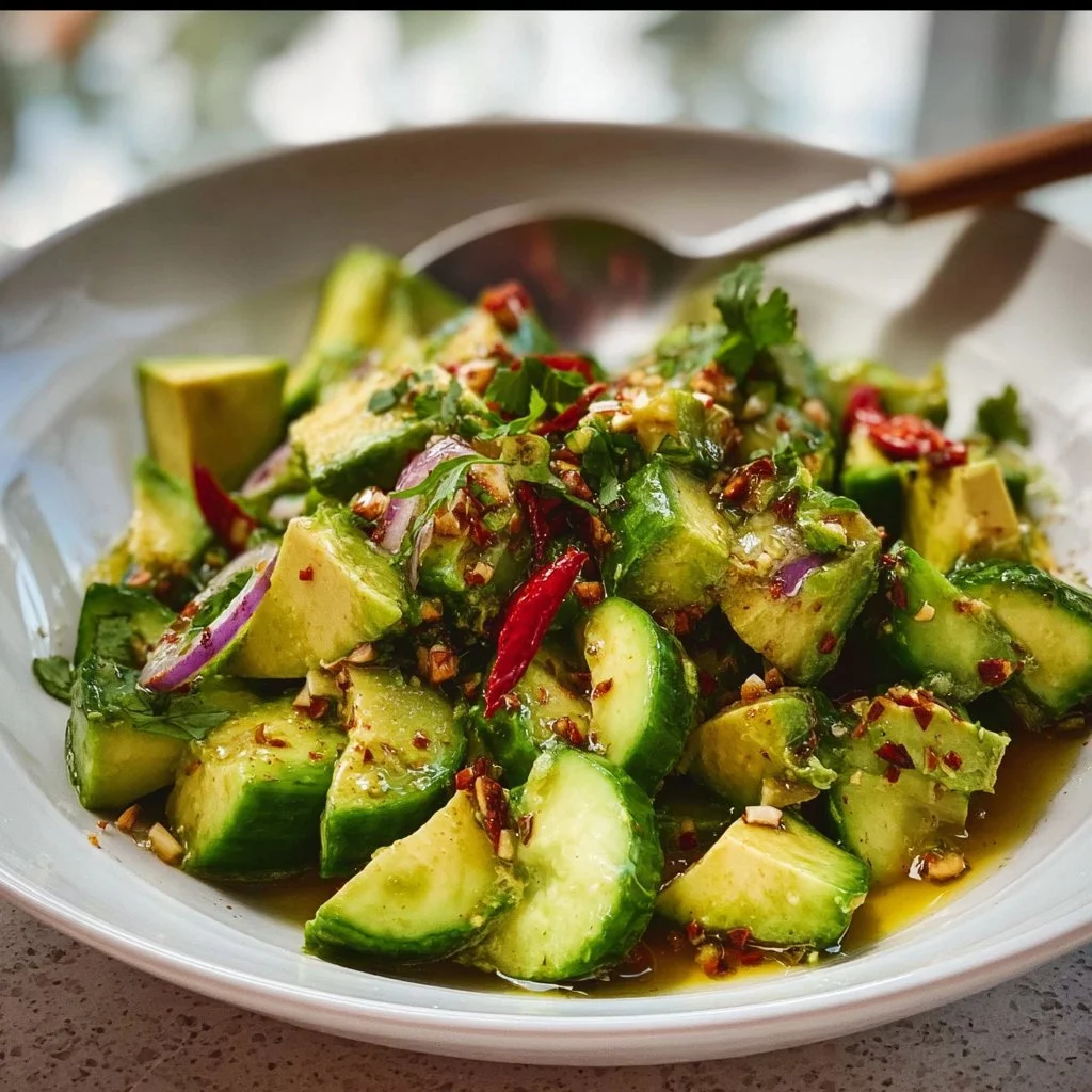 Easy Cucumber Avocado Salad