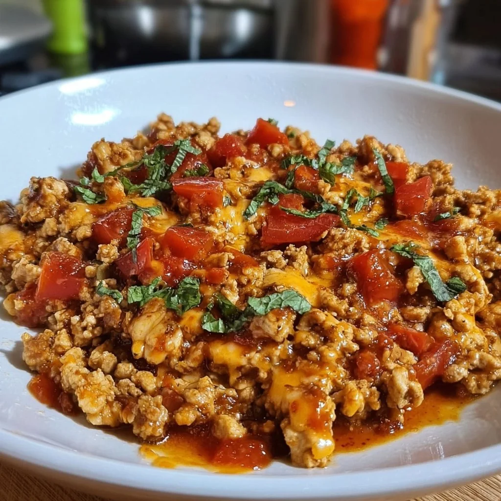 Easy Ground Chicken Skillet