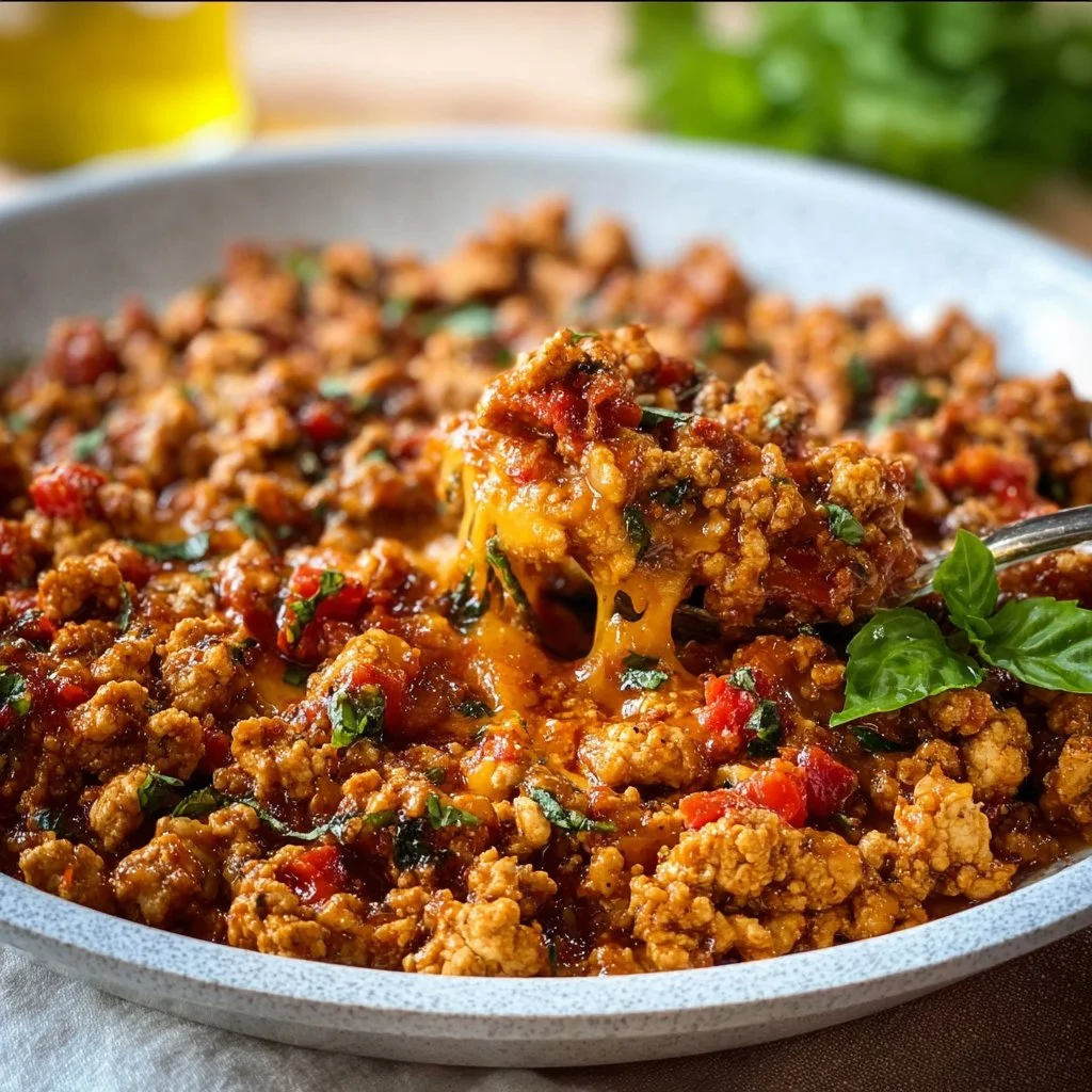 Easy Ground Chicken Skillet