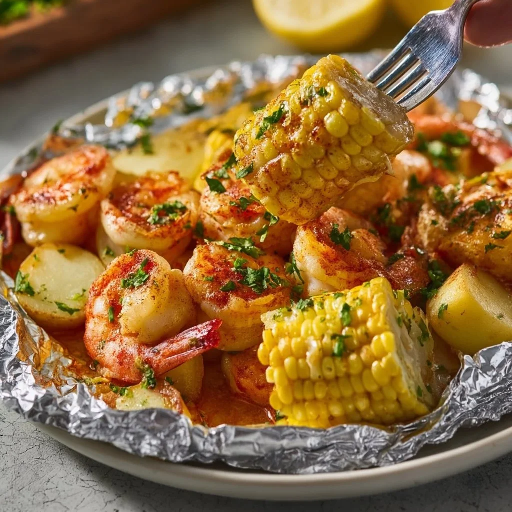 Easy Shrimp Boil Foil Packs
