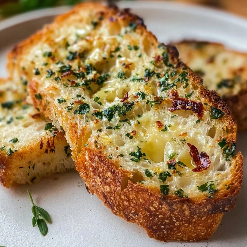 Easy Sourdough Garlic Bread