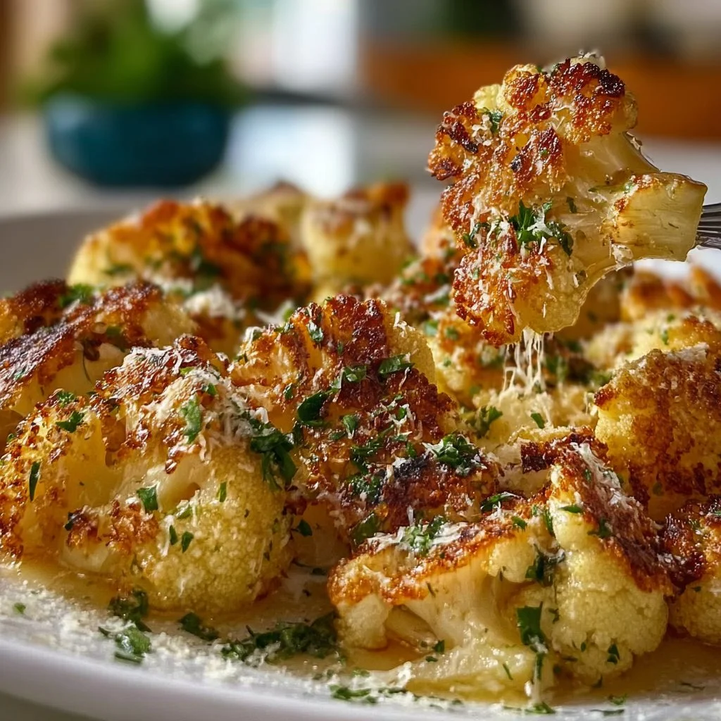 Garlic Parmesan Roasted Cauliflower