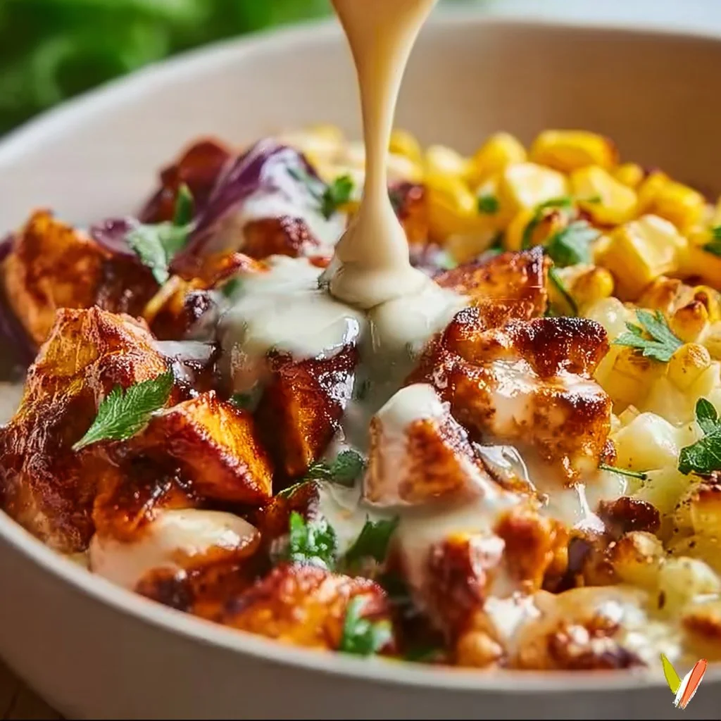 High Protein BBQ Ranch Chicken Bowl
