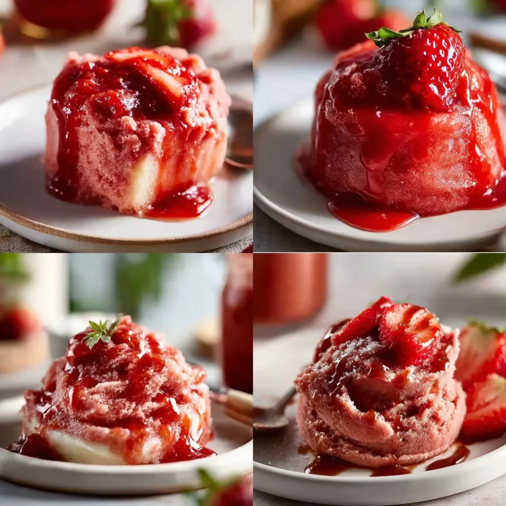 Homemade slow cooker strawberry butter in a jar with fresh strawberries.