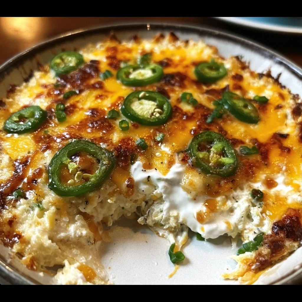 Irresistible jalapeño popper dip made with Greek yogurt and spices