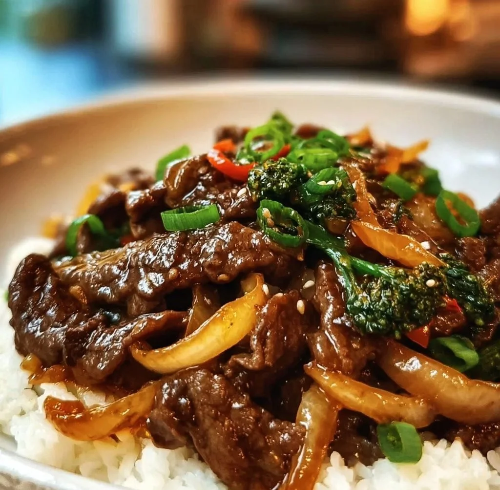 Quick and Easy Ginger Beef and Onion Stir Fry in 20 Minutes