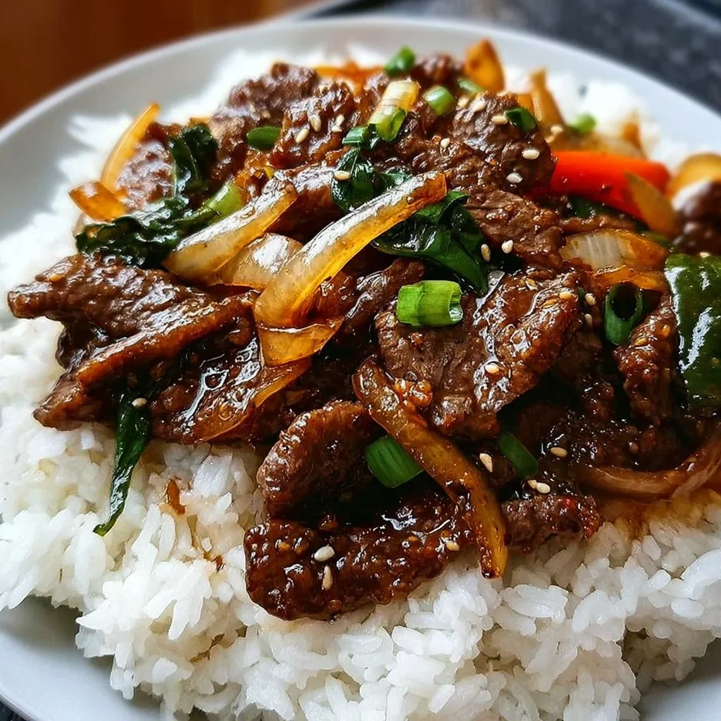 Quick and Easy Ginger Beef and Onion Stir Fry in 20 Minutes