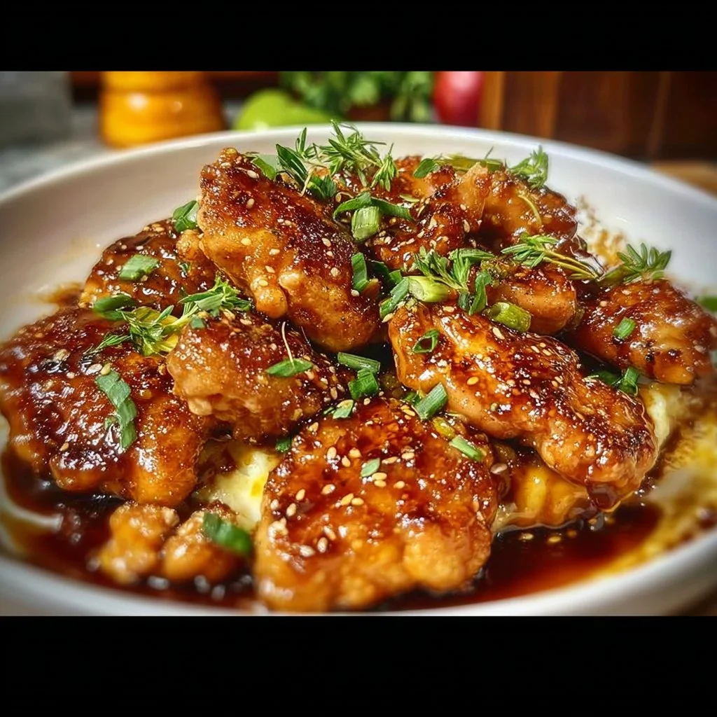 Delicious Hawaiian Shoyu Chicken served with rice and vegetables