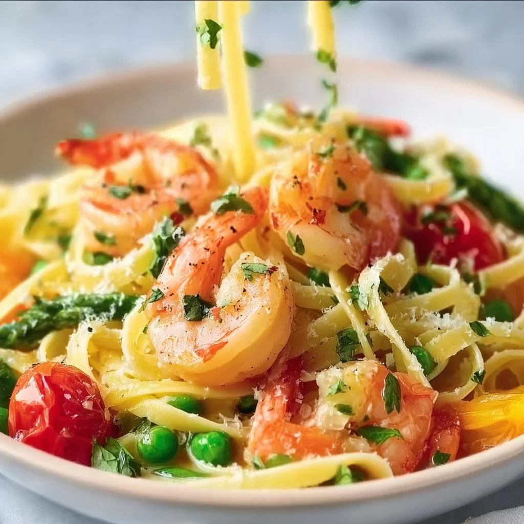 Shrimp Pasta Primavera