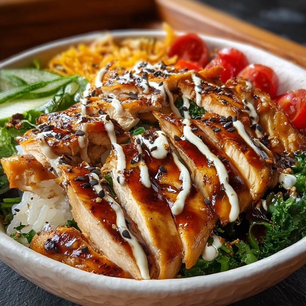 Smoky Grilled Chicken Bowl with Lime Cream