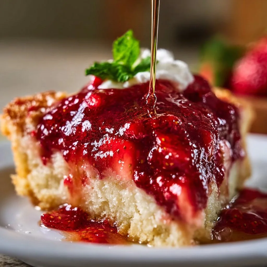 Strawberry Dump Cake