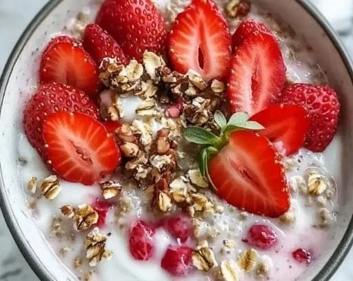 Strawberry Overnight Oats