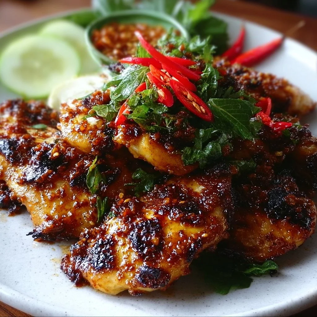 Tender Spicy Grilled Indonesian Chicken