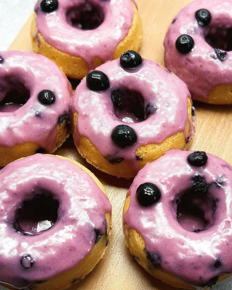 Blueberry Cake Donuts