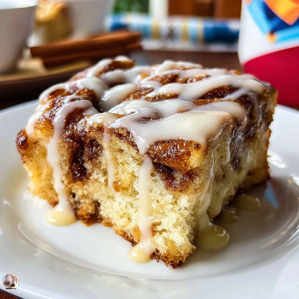 Cinnamon Roll Cake Delight
