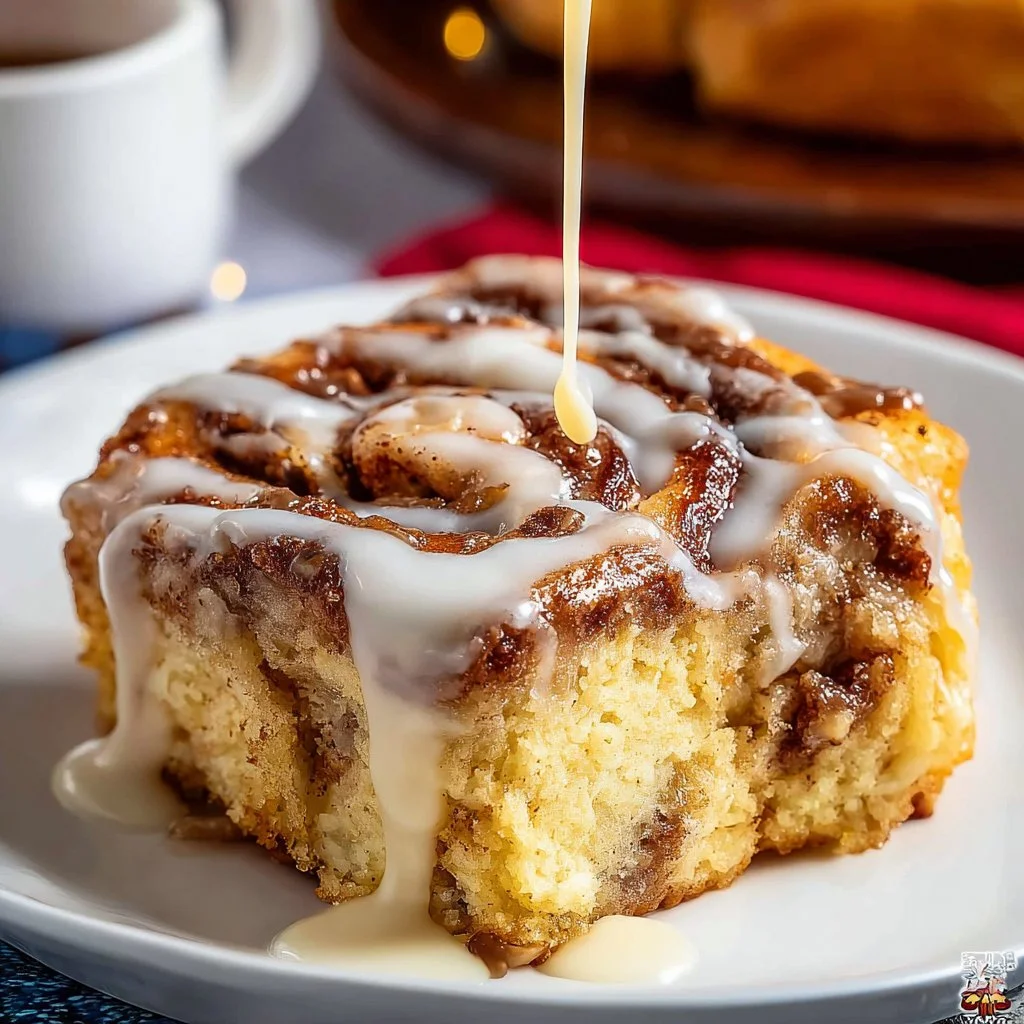 Cinnamon Roll Cake Delight