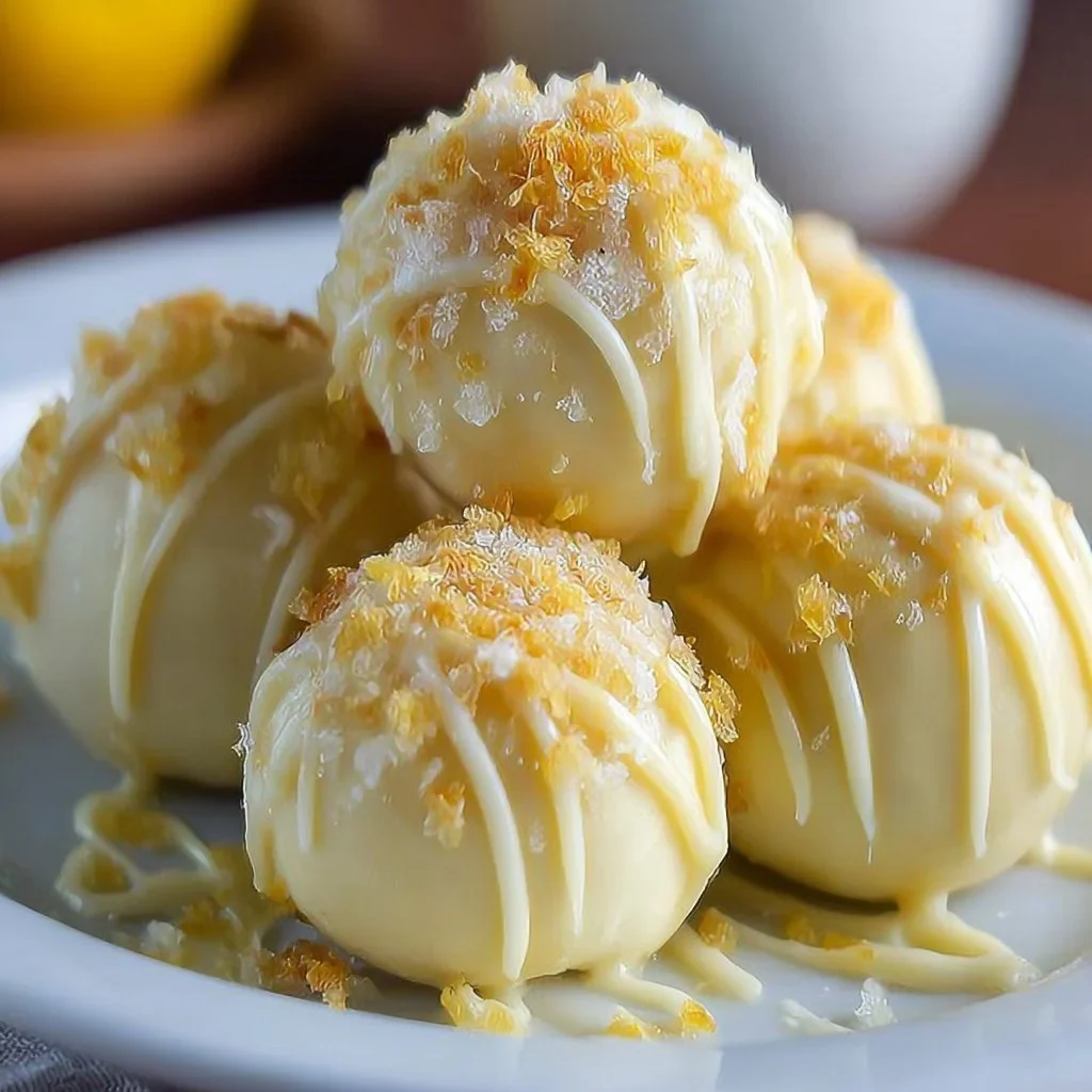 Decadent Lemon White Chocolate Truffles for a Sweet Escape